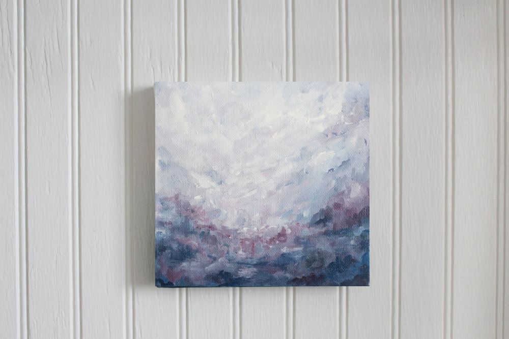 1000x667 Cotton Candy 6x6x2, Acrylic Painting Kendra Castillo - Cotton Candy Painting