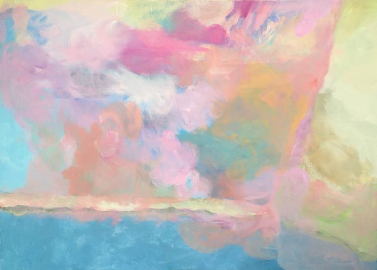 770x551 Saatchi Art Cotton Candy Painting By Mary Kinzelberg - Cotton Candy Painting