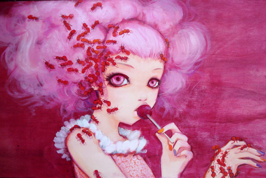 898x600 Cotton Candy Curly Cue By Camilladerrico - Cotton Candy Painting