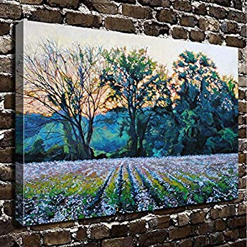 350x350 Colorsforu Wall Art Painting Cotton Field Prints - Cotton Field Painting