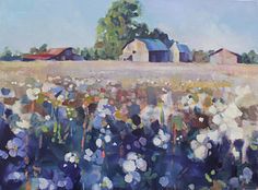 236x174 Arden Boyce Cotton Fields Art Appreciation Cotton - Cotton Field Painting