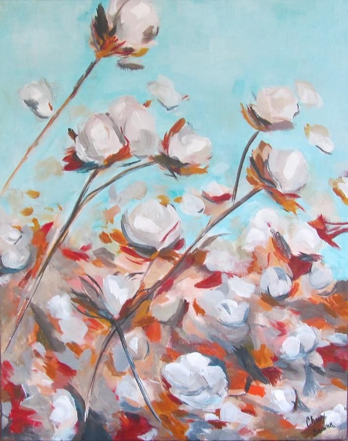 710x900 High Cotton Painting Arts And Crafts Cotton - Cotton Painting