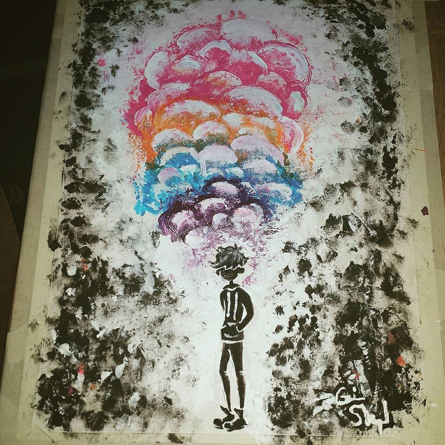 894x894 Imagination Painting(Cotton Balls) By Fortitu02 - Cotton Painting