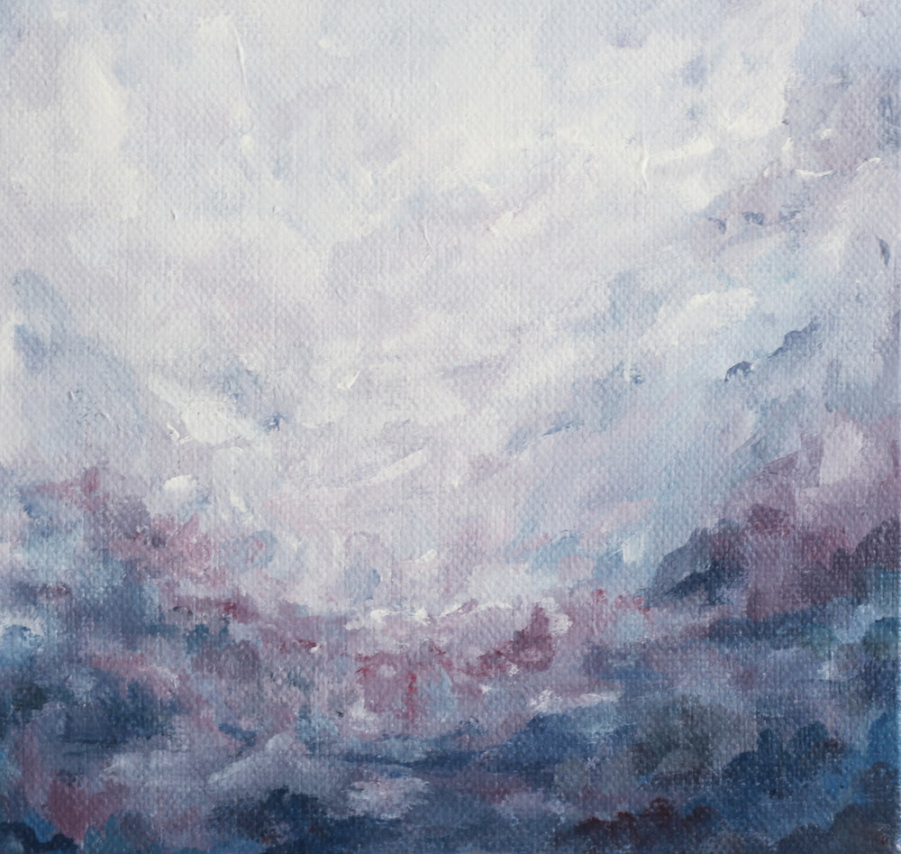 1000x947 Cotton Candy 6x6x2, Acrylic Painting Kendra Castillo - Cotton Painting