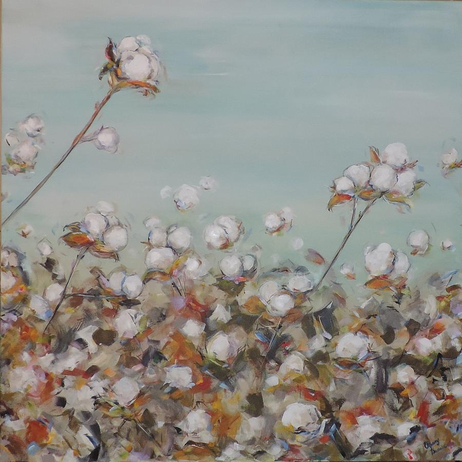 900x900 Cotton Patch Painting By Cherry Brewer - Cotton Painting