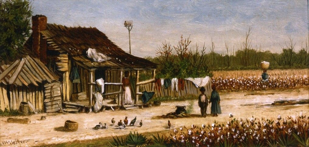 1016x484 William Aiken Walker Gtgt San Jose Mission At San Antonio (Oil - Cotton Pickers Painting
