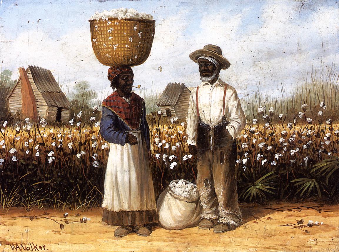 1153x857 Cotton Picker 2 Painting William Aiken Walker Oil Paintings - Cotton Pickers Painting