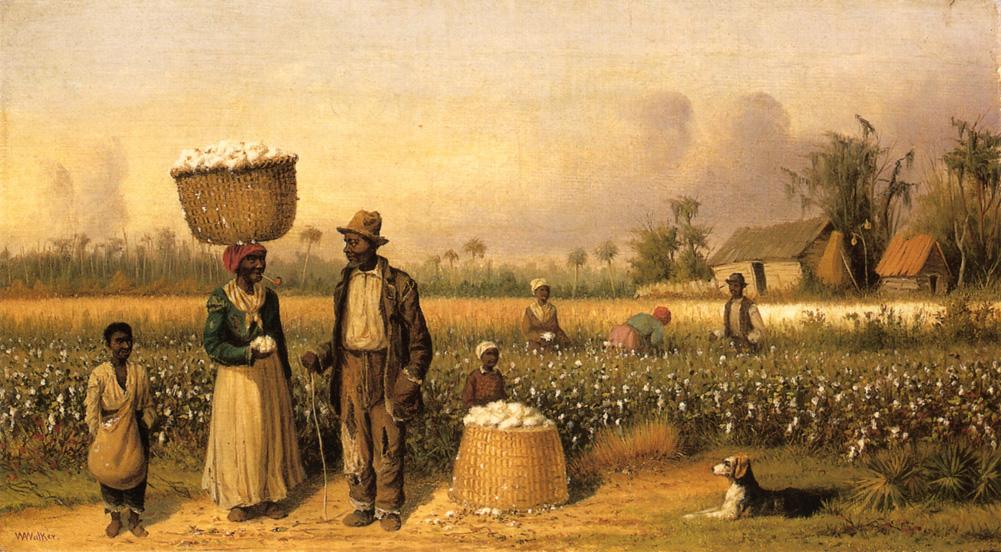 1001x552 Cotton Picker 3 Painting William Aiken Walker Oil Paintings - Cotton Pickers Painting