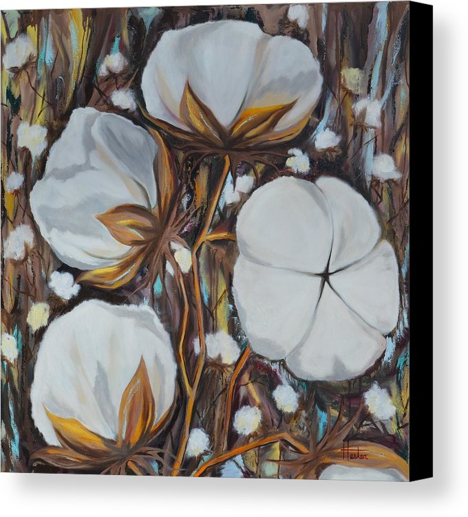 680x752 Cotton Plant Canvas Print Canvas Art By Terry Hester - Cotton Plant Painting