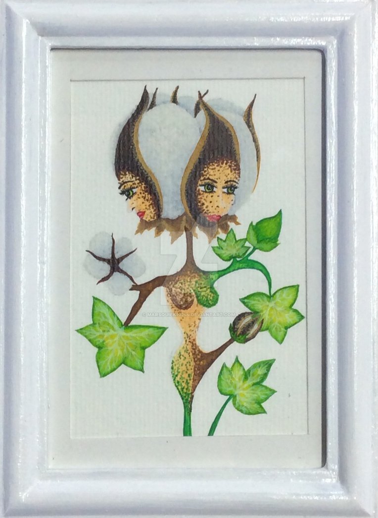 764x1045 Human Cotton Plant Hybrid By Marsquiek10244 - Cotton Plant Painting