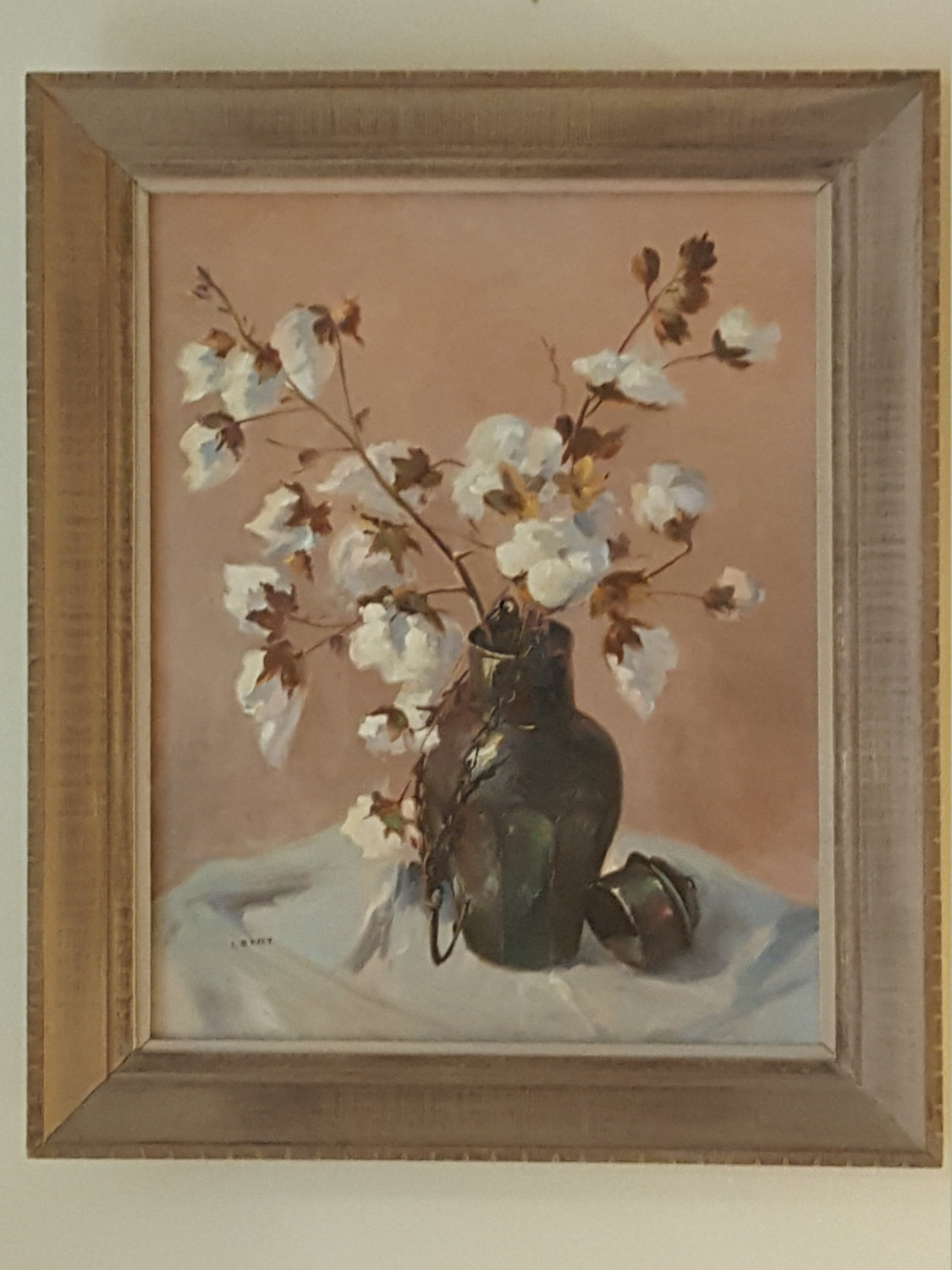 1125x1500 Painting Vintage Cotton Plant By Artist Irene Stry Claire - Cotton Plant Painting