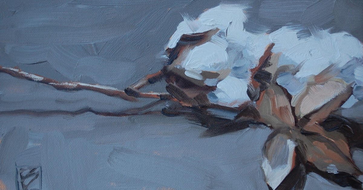 1200x630 Compelled To Paint The Art Of David Boyd, Jr. Cotton Boll Sold - Cotton Plant Painting