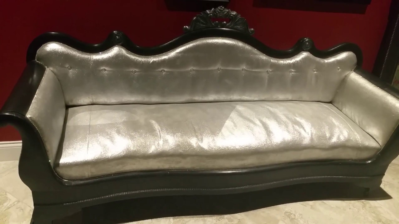 1280x720 Painting My Sofa With Chalk Paint Amp Glitter The Finished Product - Couch Painting