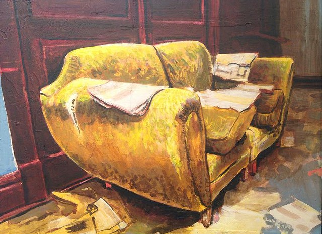 640x465 Douglas C. Johnson - Couch Painting