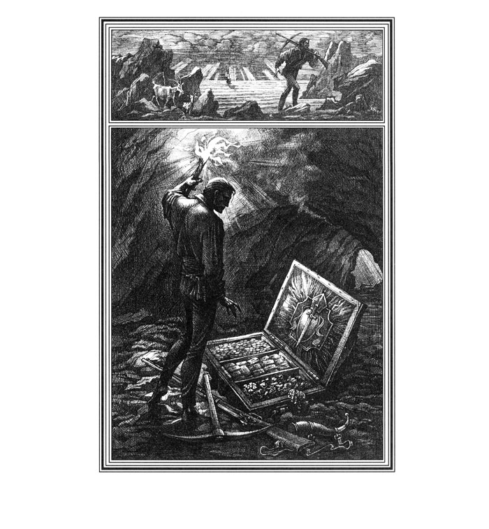 700x757 The Count Of Monte Cristo The Folio Society - Count Of Monte Cristo Painting