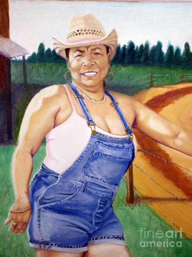675x900 Country Girl Painting By Clifford Etienne - Country Girl Painting