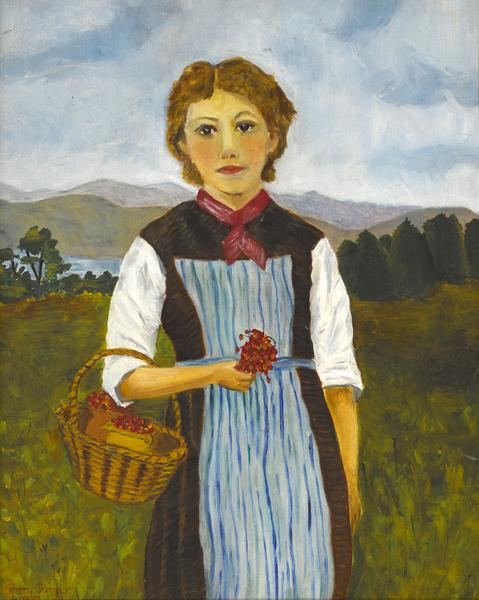 479x600 Old Fashioned Country Girl Art Print Pat Singer's New York - Country Girl Painting