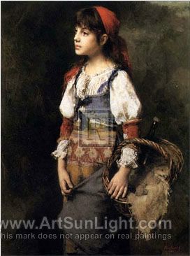 272x366 Country Girl - Country Girl Painting