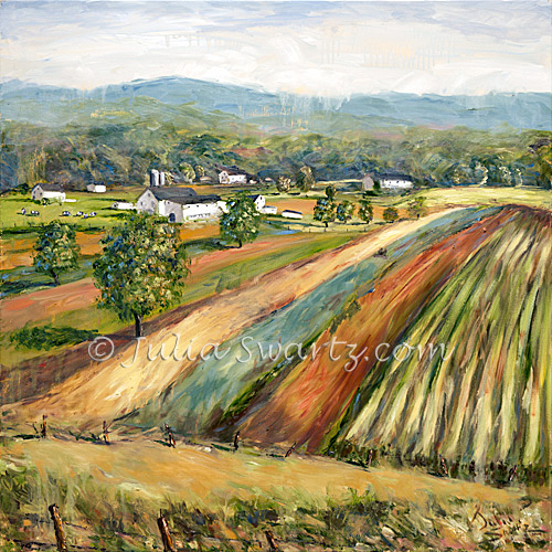 500x500 Julia Swartz Fine Art Gallery Amish Country - Country Landscape Painting