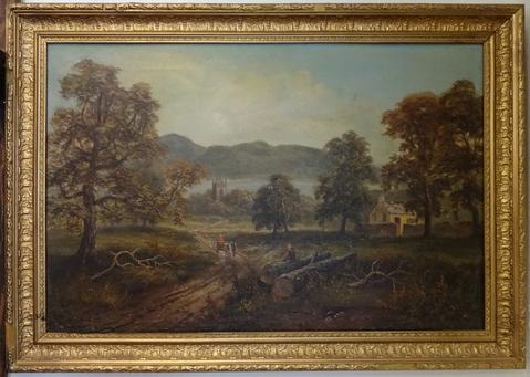479x341 19th Century Country Landscape Painting - Country Landscape Painting
