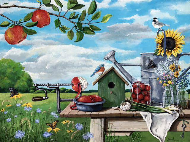 640x480 Painting A Day Art Blog - Country Landscape Painting