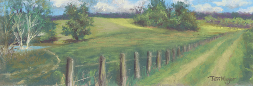 846x290 Plein Air Landscape Paintings - Country Landscape Painting