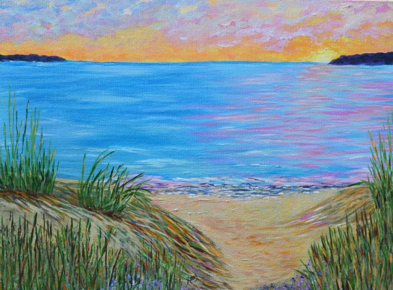 770x568 Saatchi Art Lake Country, Landscape Painting By Kathy Symonds - Country Landscape Painting