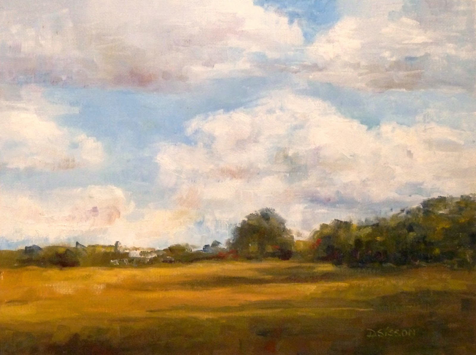 1600x1193 Daily Painting Projects Country Sky Oil Painting Landscape Art - Country Oil Painting
