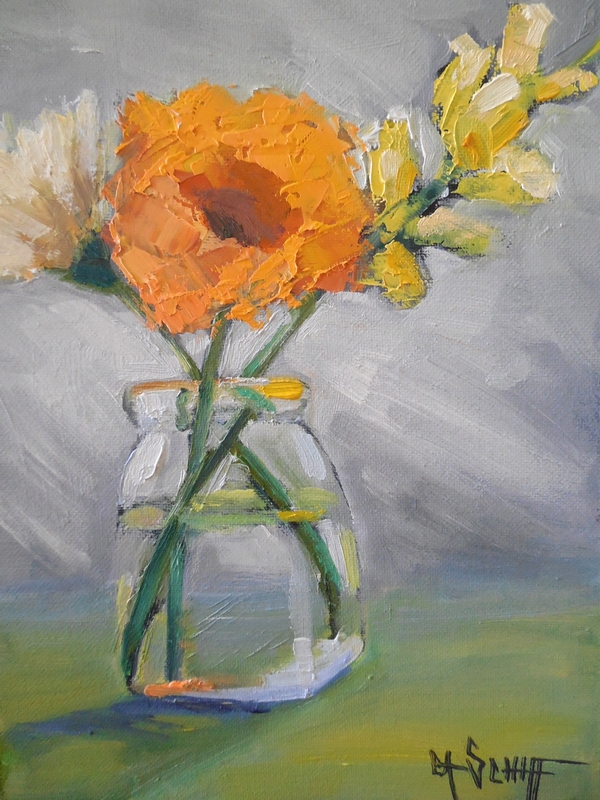 600x800 Palette Knife Painters, International Daily Painting, Small Oil - Country Oil Painting