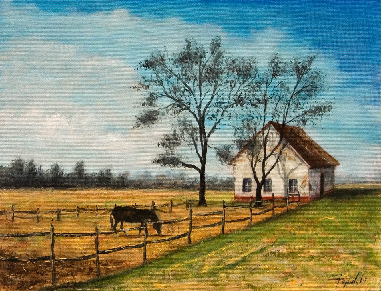 1333x1020 The Country Oil Painting Fine Arts Gallery - Country Oil Painting