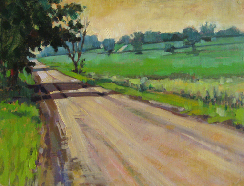 500x381 Country Road Oil Painting - Country Oil Painting