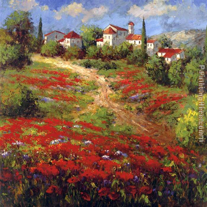 700x700 Hulsey Country Village Ii Painting Anysize 50% Off - Country Painting