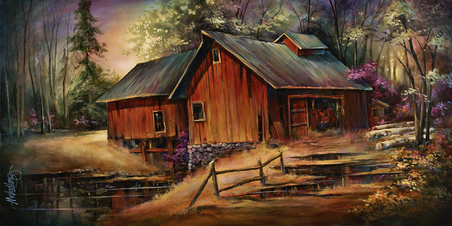 900x450 North Country Painting By Michael Lang - Country Painting