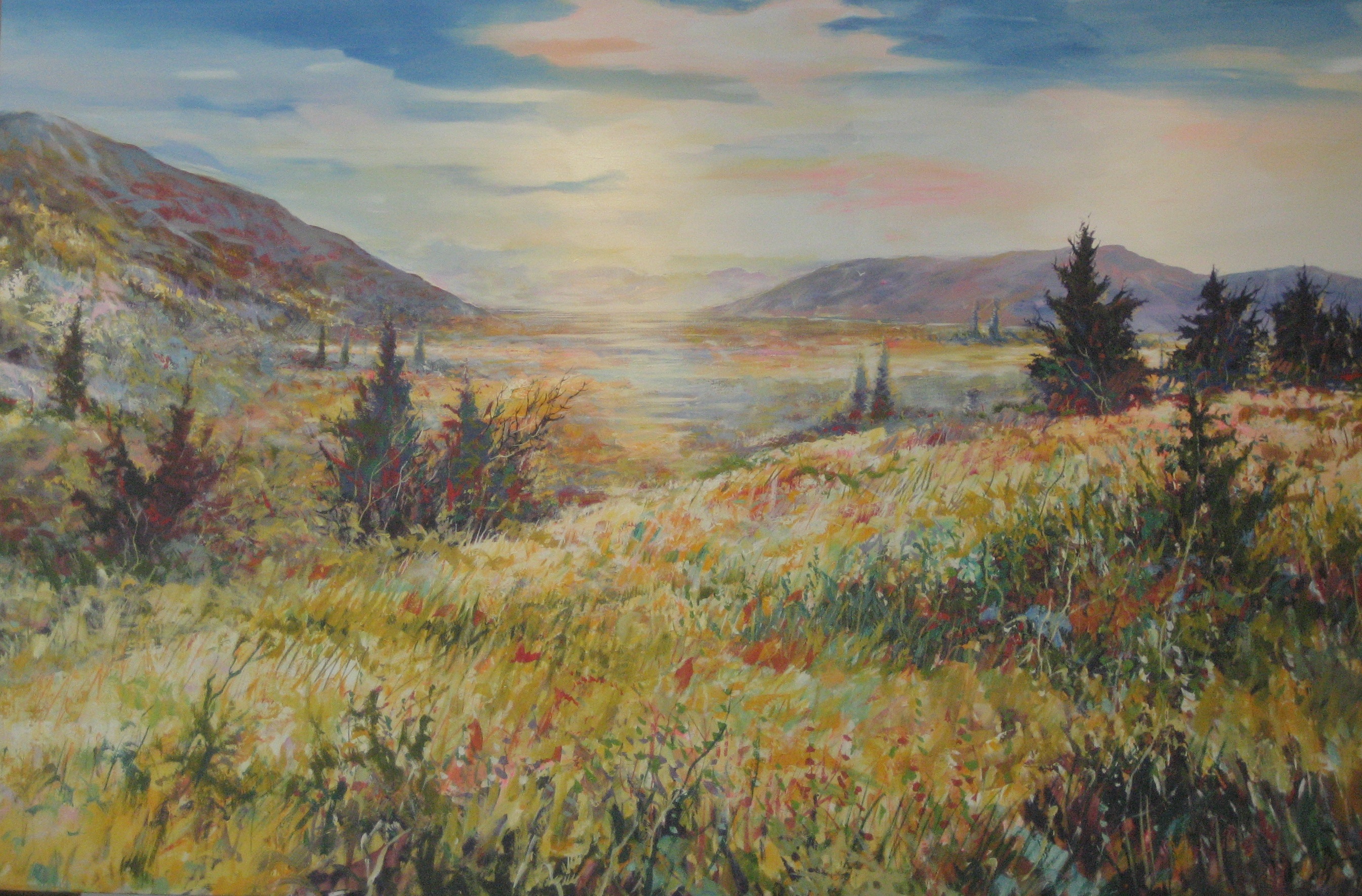 2691x1771 Painting Of West Coast Scene Paul Ygartua - Country Painting