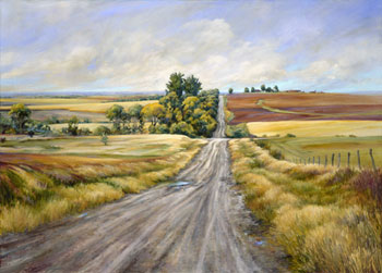 350x251 Donna Aldridge Studios Ordering - Country Road Painting