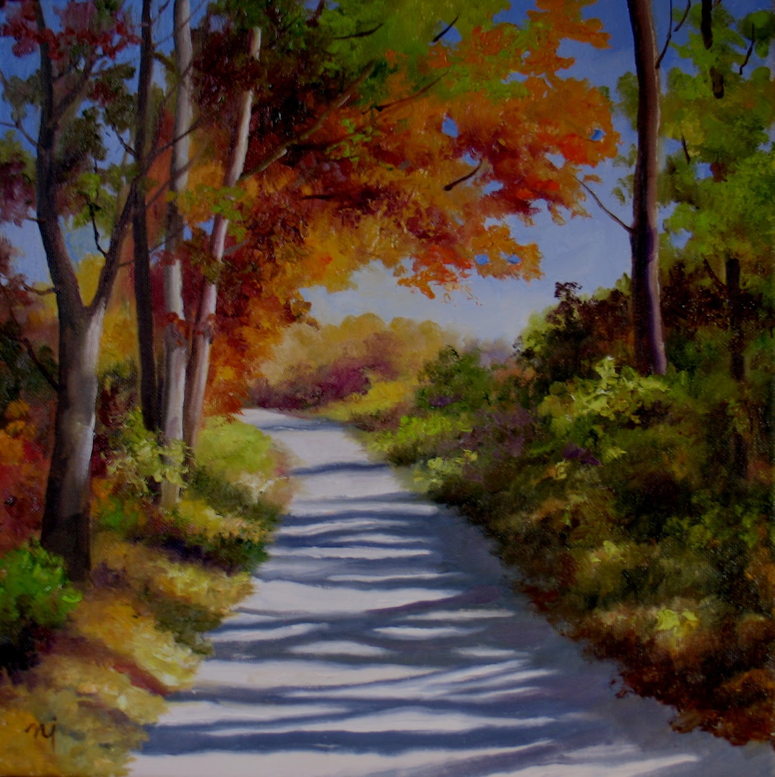 Country Road Painting at PaintingValley.com | Explore collection of ...