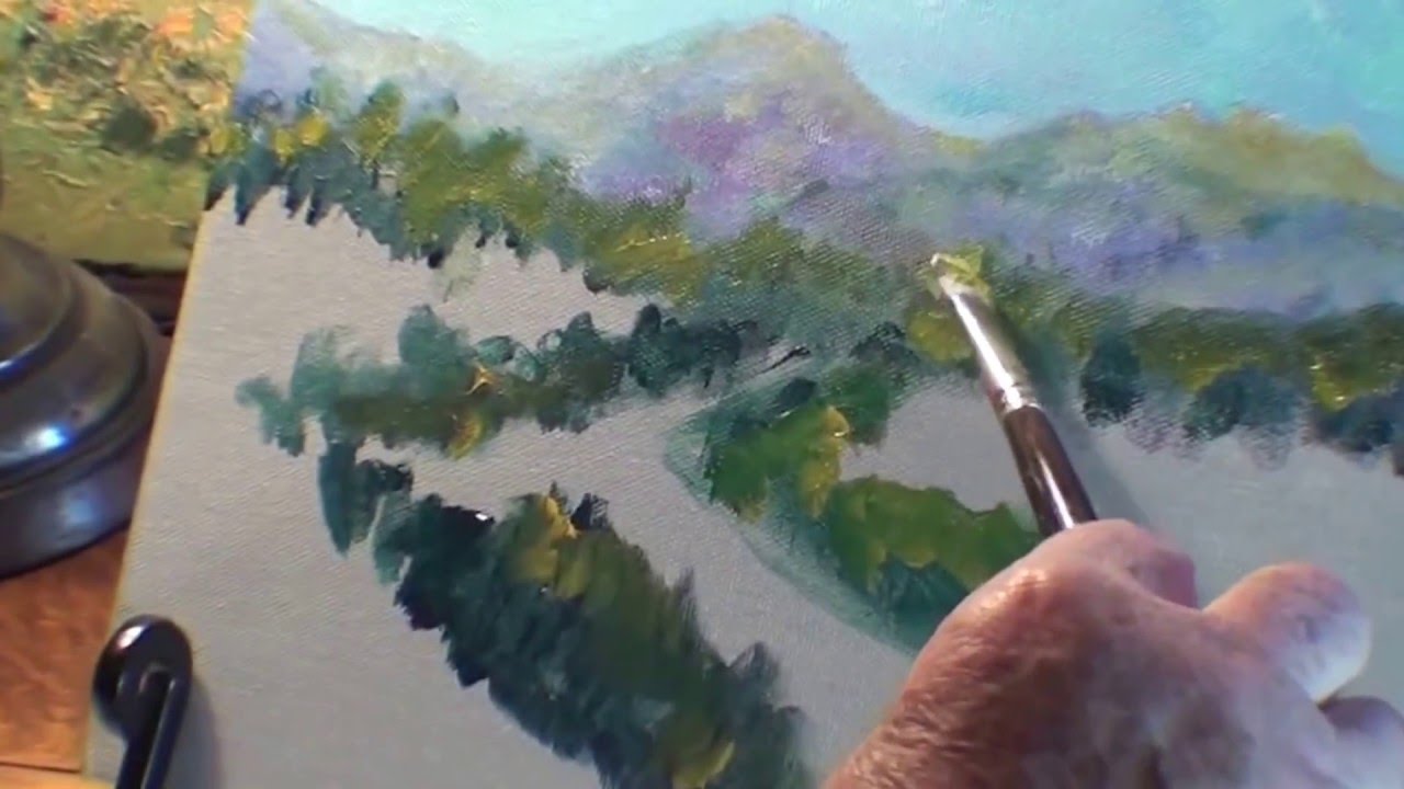 1280x720 Paint Country Road Scene - Country Road Painting