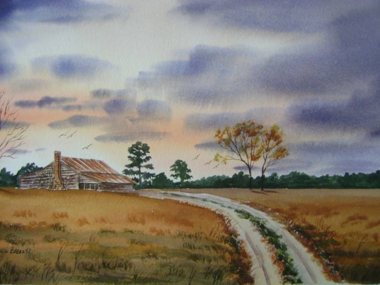 770x578 Saatchi Art Country Road Painting By Anna Williams - Country Road Painting