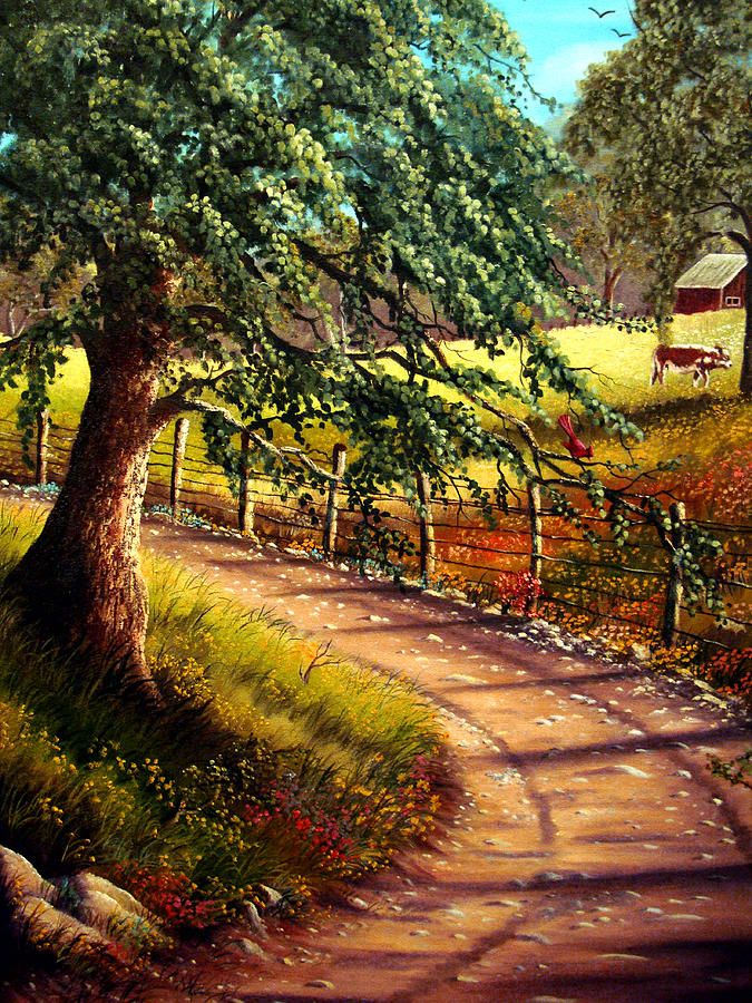 675x900 Country Road Painting - Country Road Painting