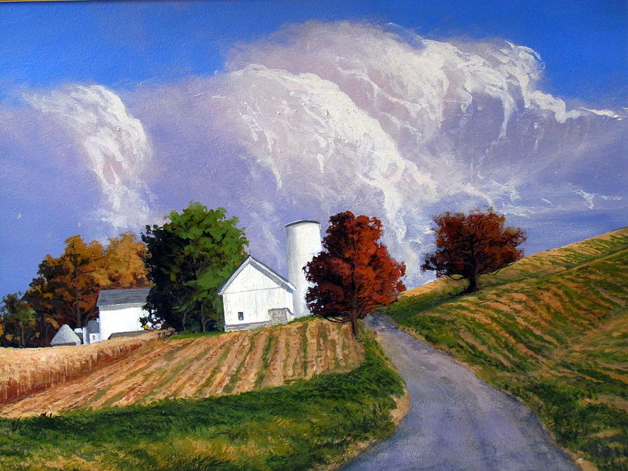 900x675 Country Scene Painting By Milan Melicharek - Country Scene Painting