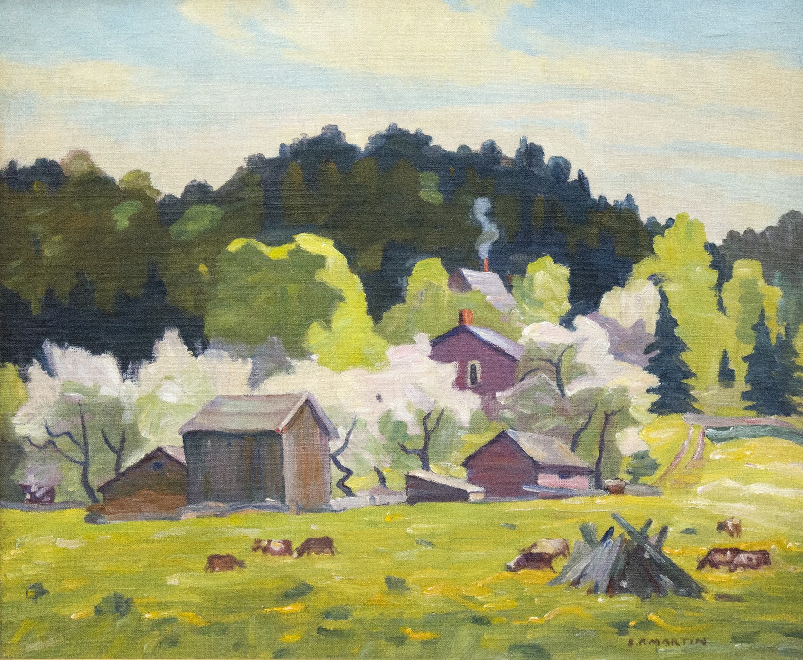 1600x1316 Country Scene Woodbridge By Bernice Martin Oeno Gallery - Country Scene Painting