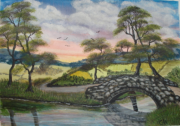 600x421 A Country Scene Painting By Carol Williams - Country Scene Painting