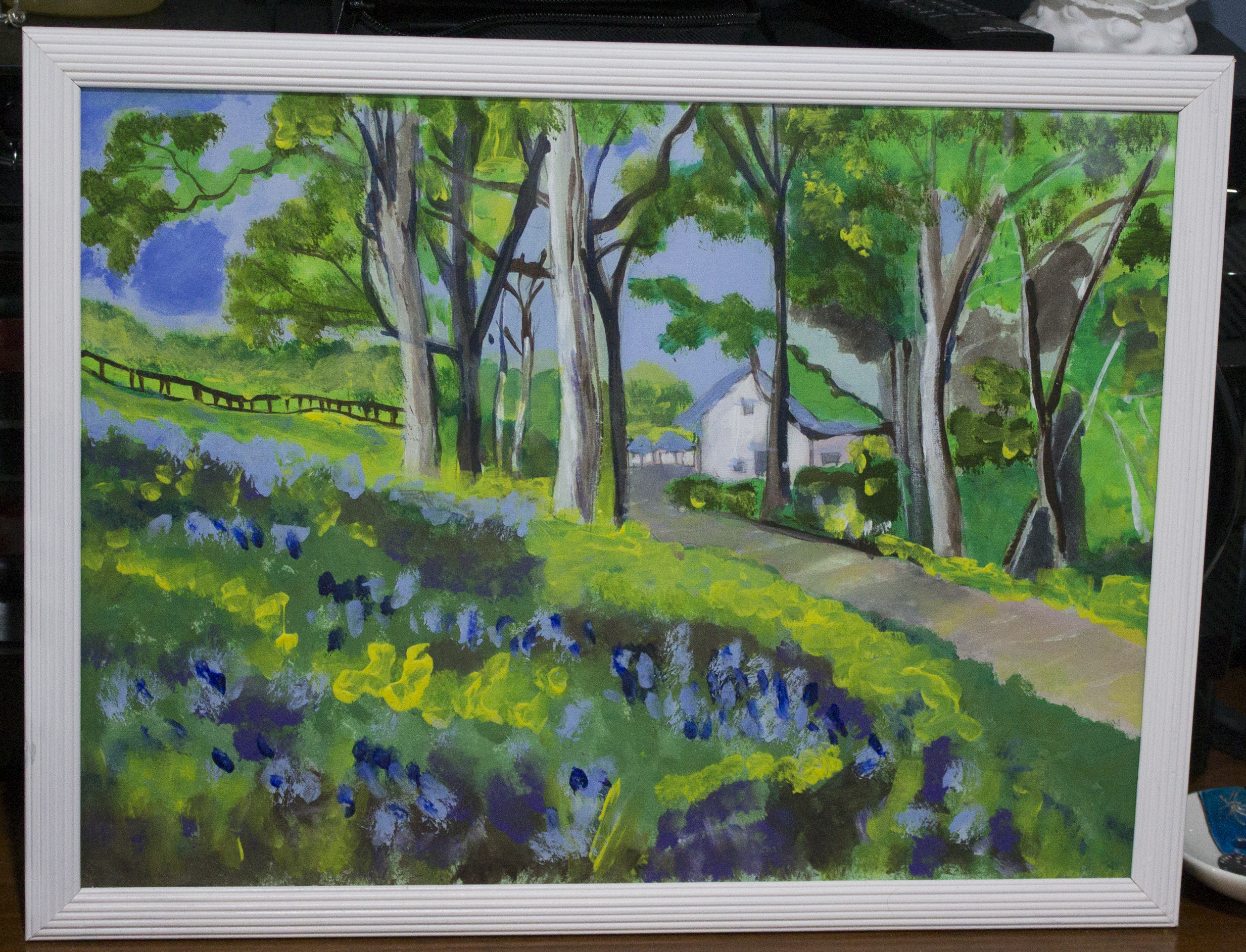 2466x1885 English Country Scene Kate Farrant Artist - Country Scene Painting