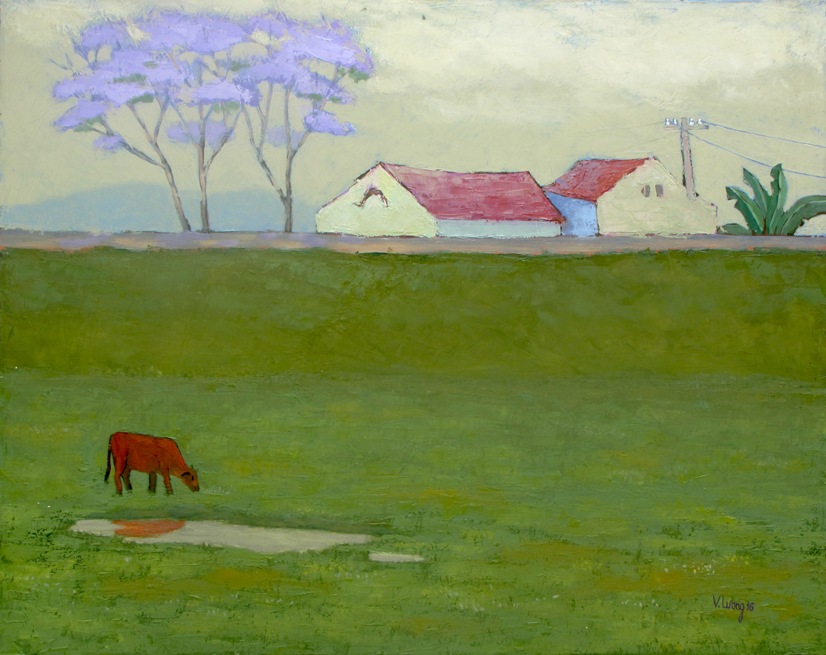 1200x952 Le Luong Contemporary Asian Art Country Scene - Country Scene Painting