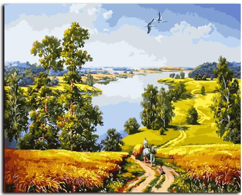 776x626 Peaceful Countryside - Countryside Painting