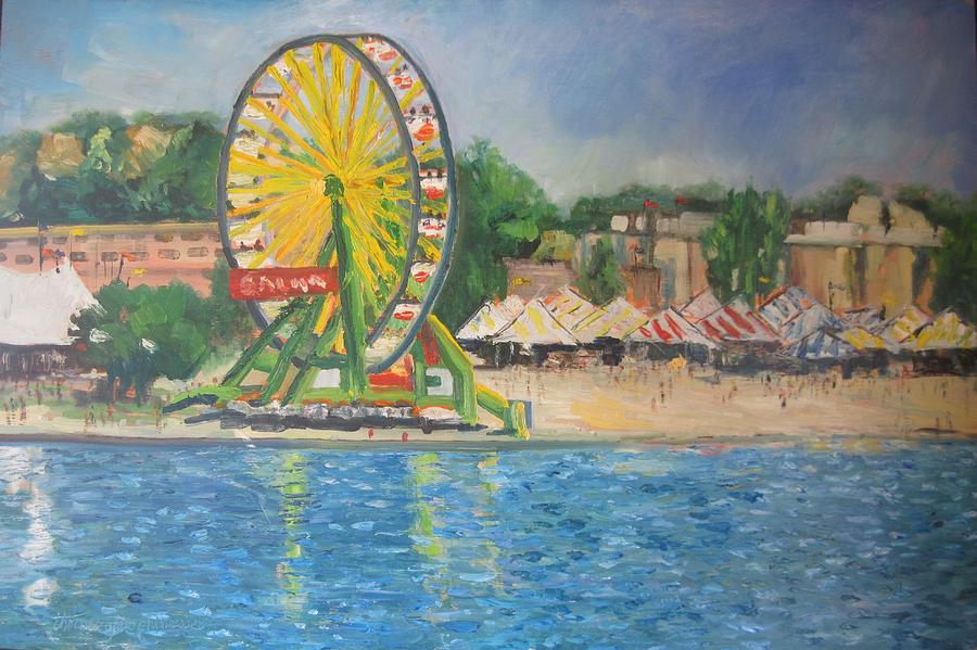 900x599 Marin County Fair 2010 Painting By Thomas Phinnessee - County Fair Painting