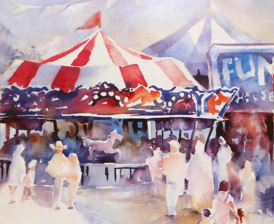 900x738 Santa Barbara County Fair Painting By Joan Jones - County Fair Painting