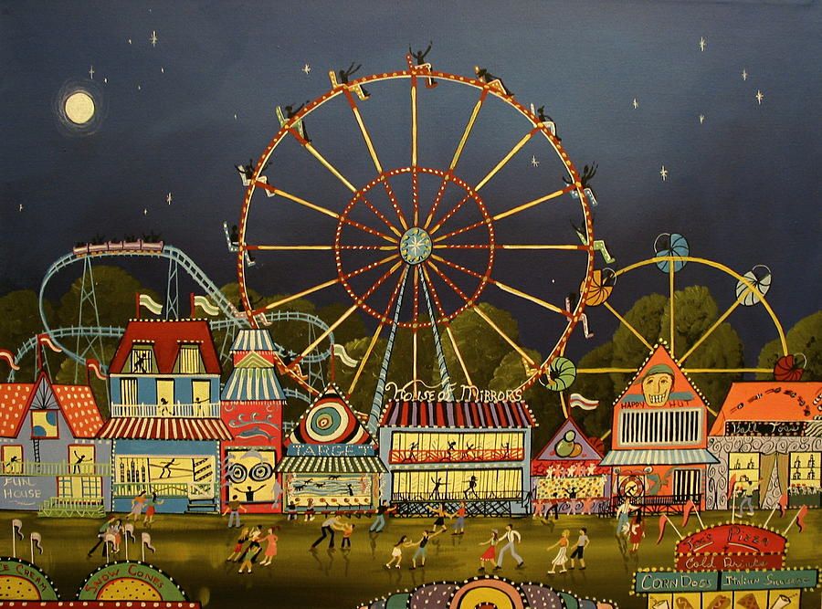 900x667 The County Fair Painting By Debbie Criswell Artist Debbie - County Fair Painting