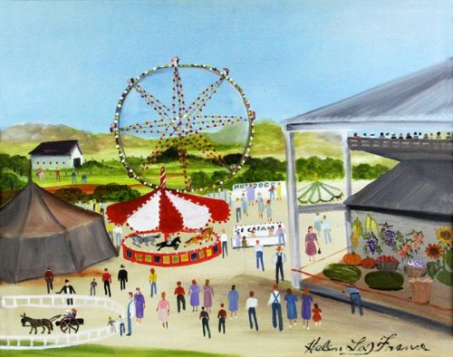 500x394 County Fair Painting By Helen Lafrance (Item - County Fair Painting
