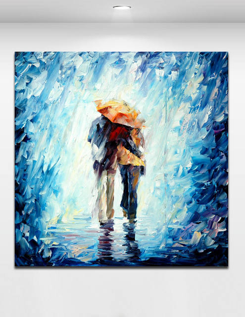 495x640 Online Shop 100% Handpainted Abstract Oil Painting Love Couple - Couple Canvas Painting
